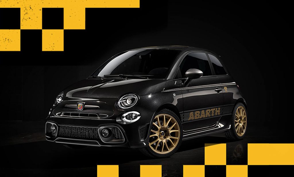 アバルト「695」最後を飾る限定車！ゴールド×黒のコントラストで