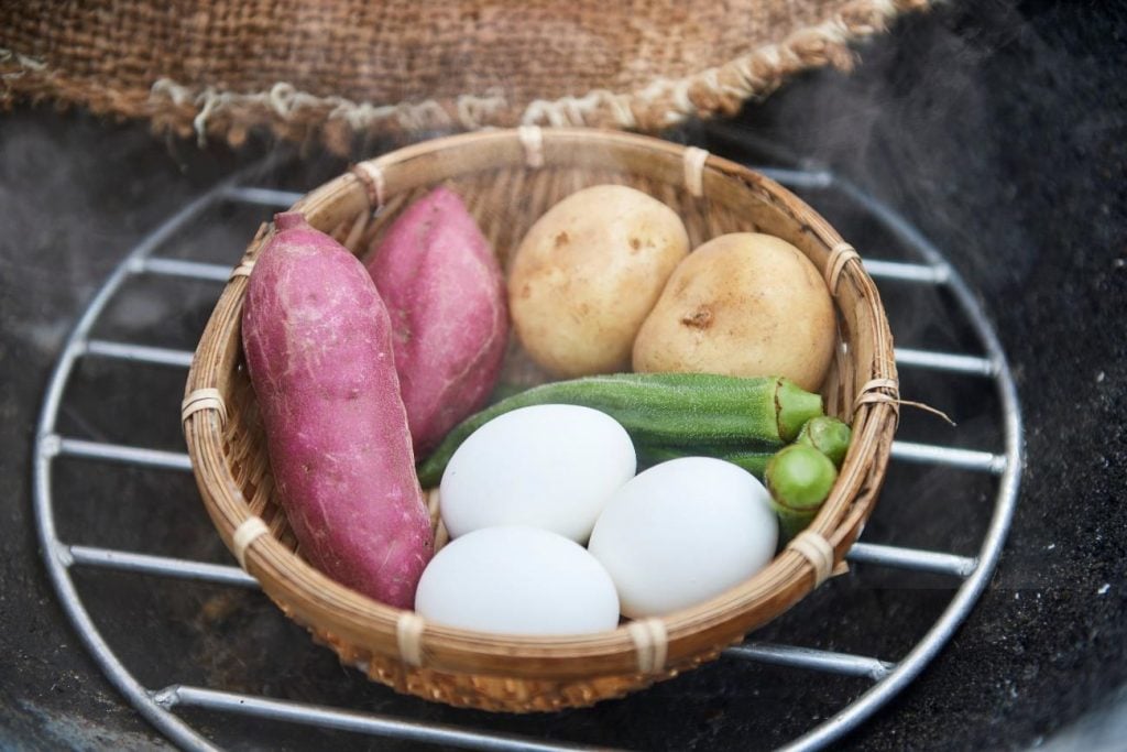 「スメ」で作る蒸し料理