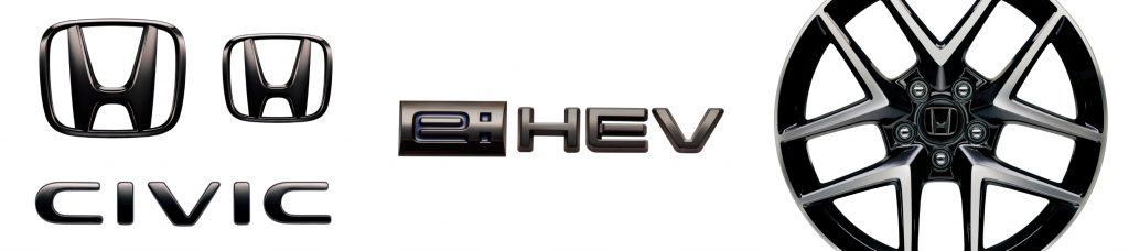 ホンダアクセス シビック ブラックエンブレム&アルミホイールセンターキャップ 画像
