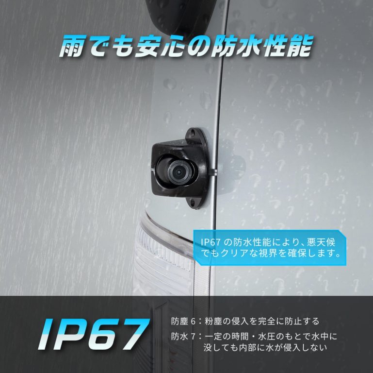 スマホサイズの縦型モニターで死角をカバー！デジタルサイド