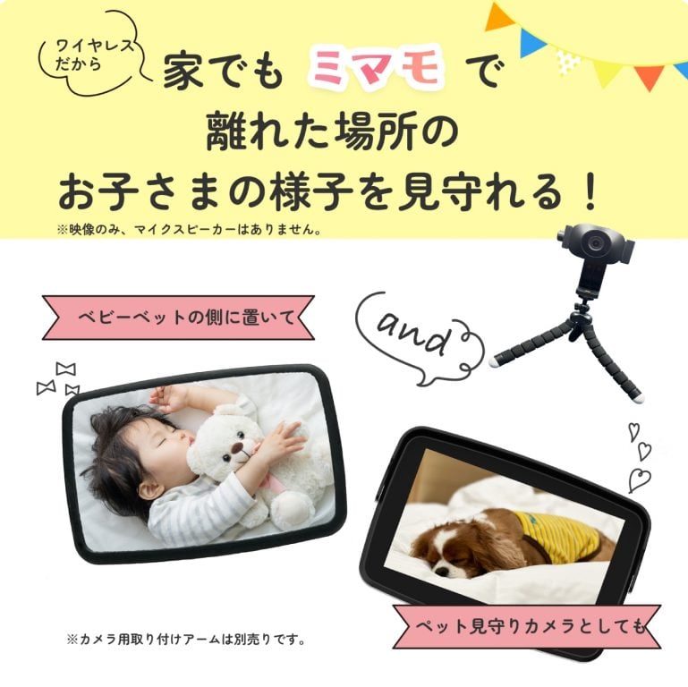 車以外でも見守りカメラとして活用可能