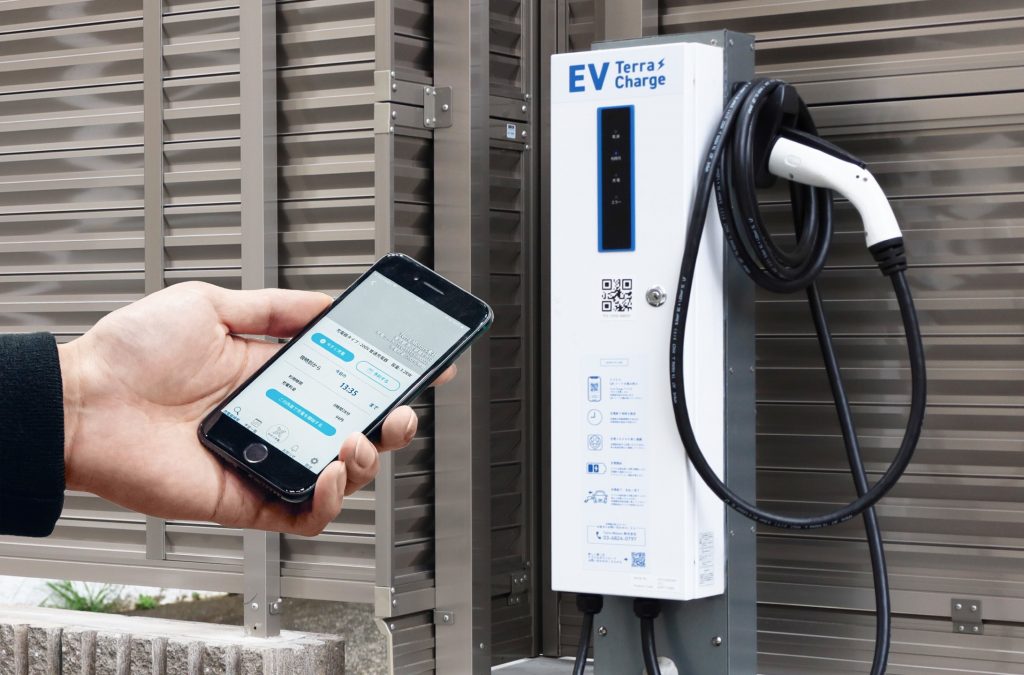 EV向け充電サービス「テラチャージ」使用イメージ