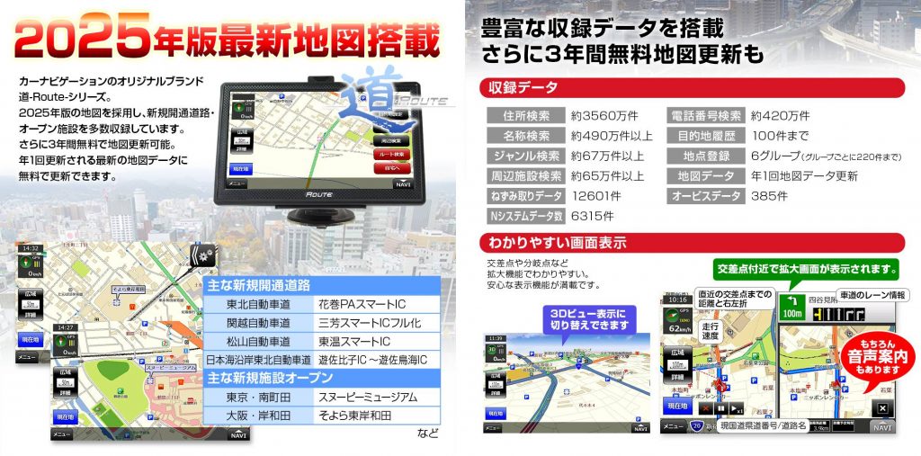 マックスウィン ポータブルナビ NV-A001I 画像2