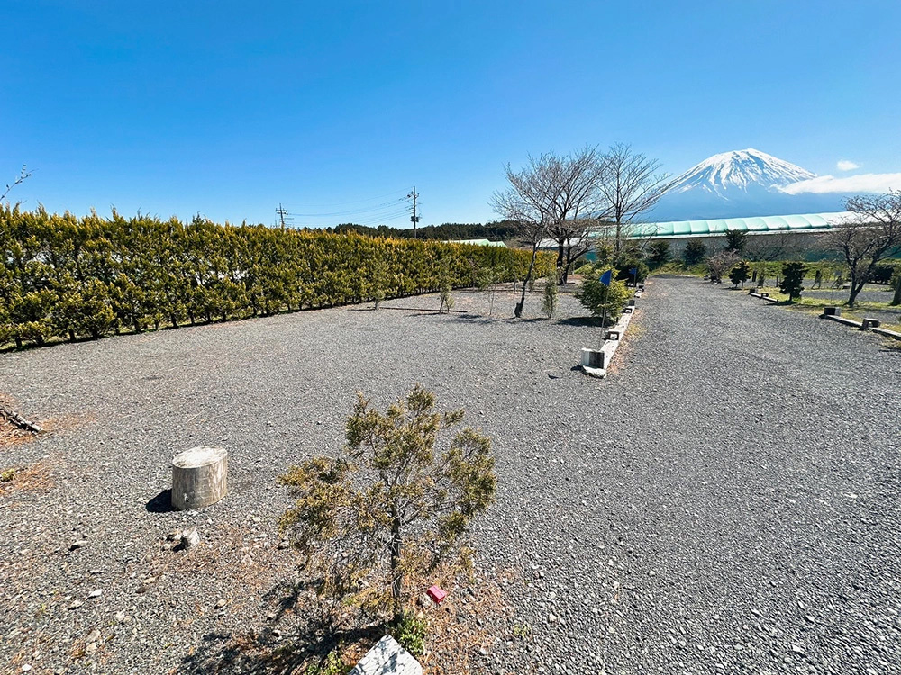 オートサイトは富士山を望む好ロケーション