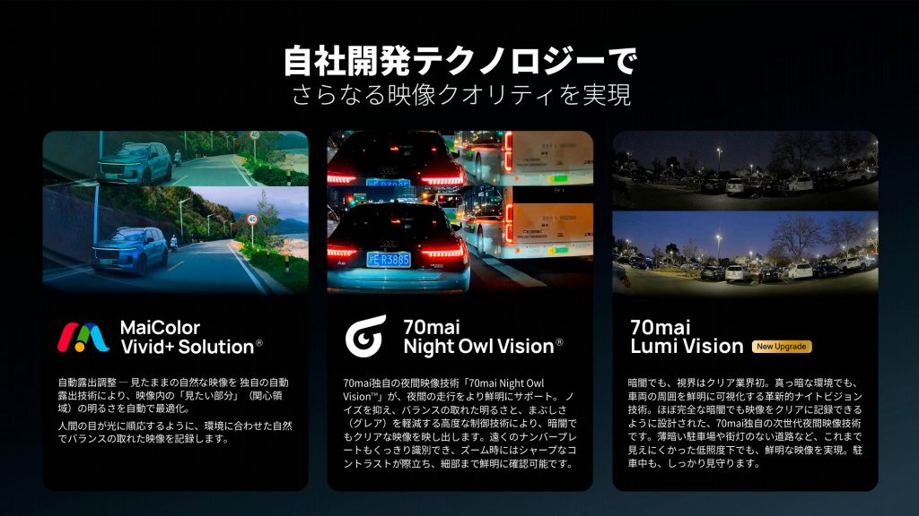 独自のテクノロジーでさらなる映像クオリティを実現