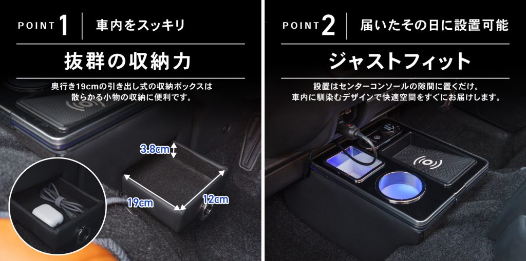 クラフトワークス ハイエース 200系専用 LEDコンソールボックス 画像2