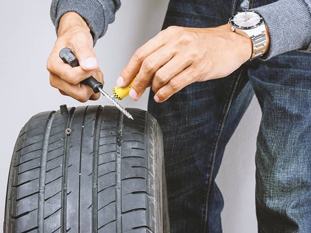 タイヤ パンク 修理キット 自動車 応急 DIY もしもの時 パッケージ無し 通販